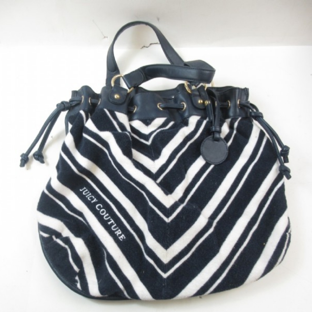 Juicy Couture Blue/White Chevron Handbag